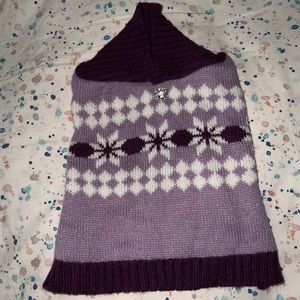 Dog Purple Winter Sweater